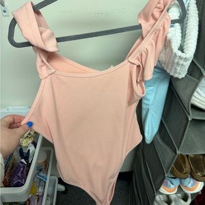 Francesca’s never worn pink body suit XL